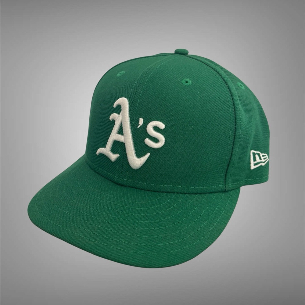 New Era Oakland Athletics Green Baseball Cap with White Logo